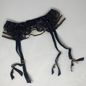 Agent Provocateur Zinnia Black Bronze Suspender AP2 Small